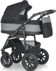 Детская коляска 2 в 1 Verdi Laser BLACK 9023-VLB-06, black